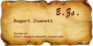 Bogert Zsanett névjegykártya